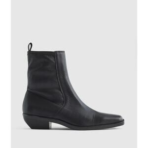 NEW Madewell The Idris Black Leather Ankle Boot